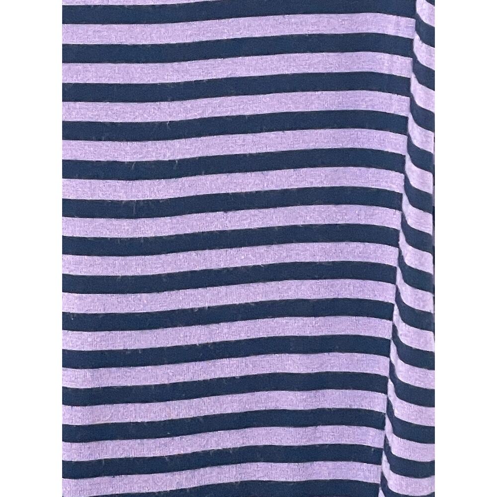 Liz Lange Sleeveless Striped Maternity Tank Dress Purple‎ Navy Womens Size Small - Picture 5 of 12